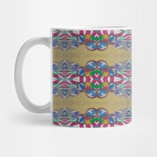 At the Beach Sunglasses Hermit Crab Sand and Towel Repeating Pattern Design Mug